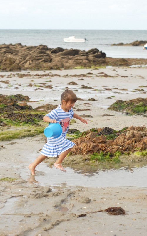 Les blogokids en summer look: Rayure et pois à l'ile d'yeu 