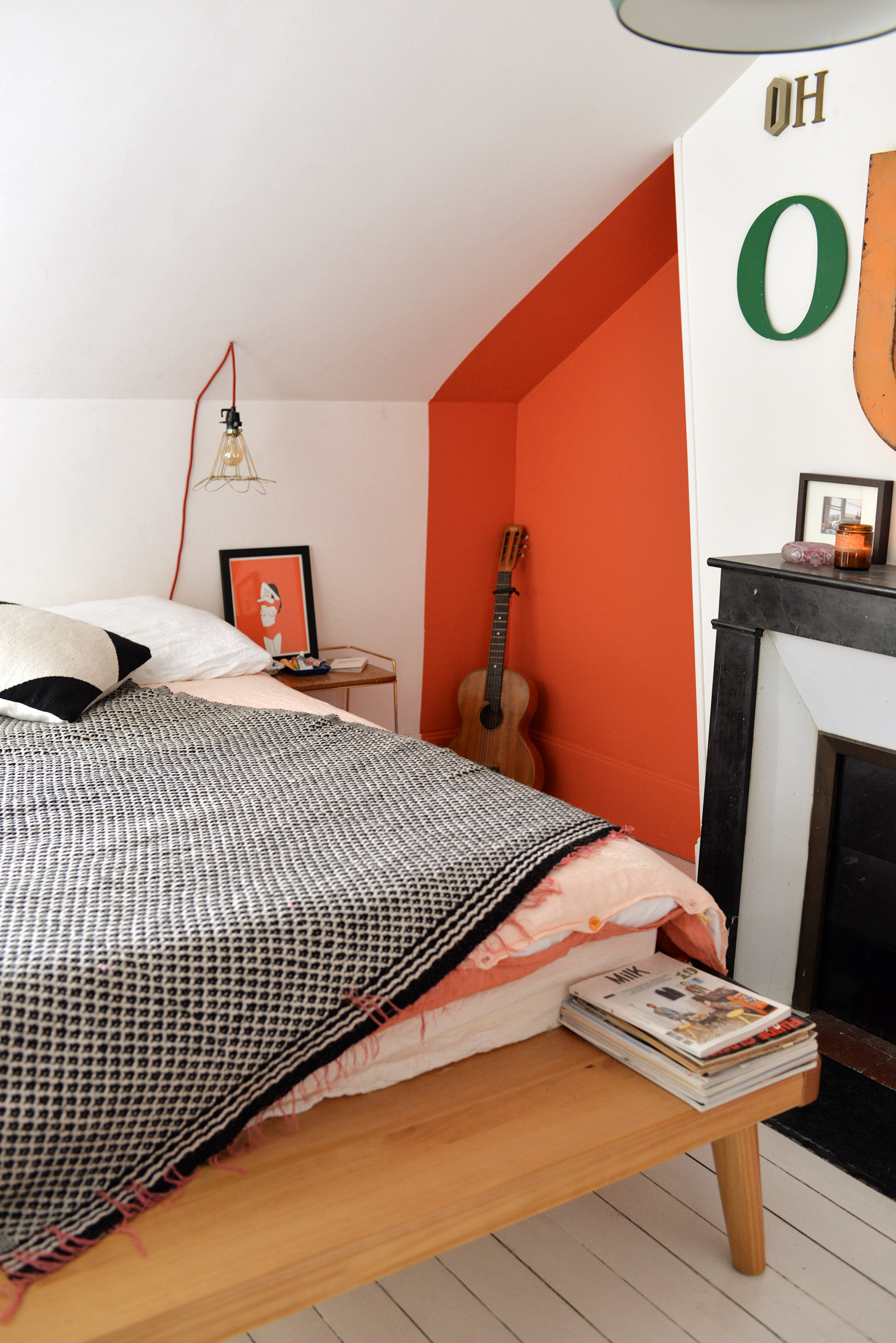 La déco de notre chambre parentale couleur mandarine
